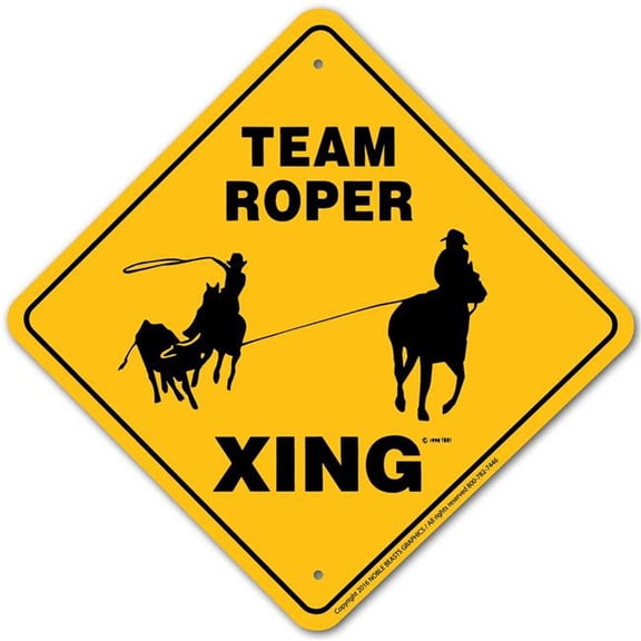 Noble Beasts Graphics Beasts Graphics Team Generic Xing Sign 12 x12 Yellow/Black