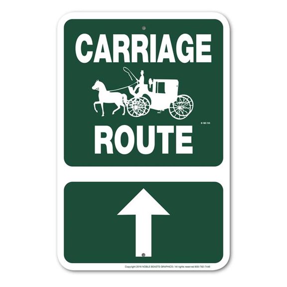 Noble Beasts Graphics 146681 Carriage Route (Arrow Up) 146681