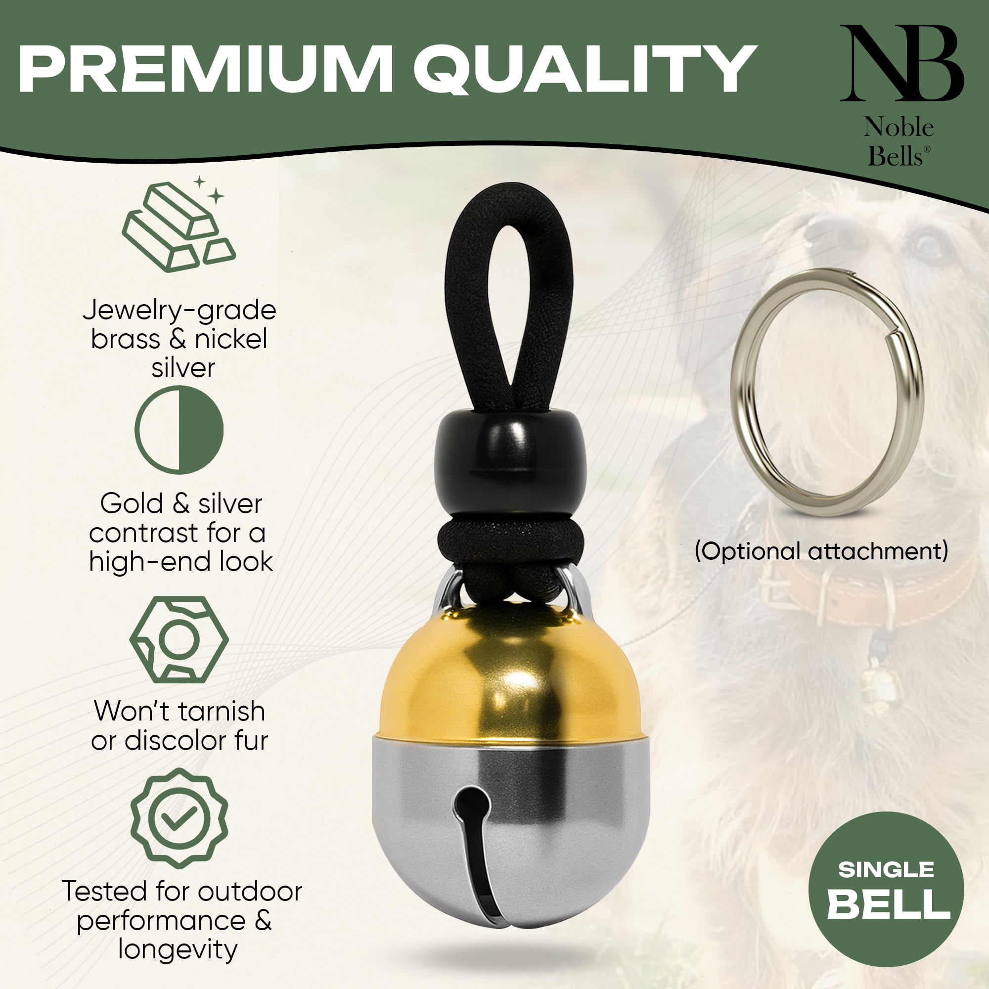 Photo inspiration: Visual Reference: Noble Bells Collar Bell For Cats And Dogs Extra Loud