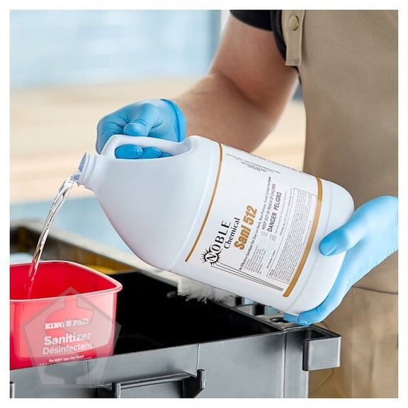 Noble Chemical Sani-512 1 Gallon / 128 oz. Concentrated Sanitizer / Disinfectant - 4/Case