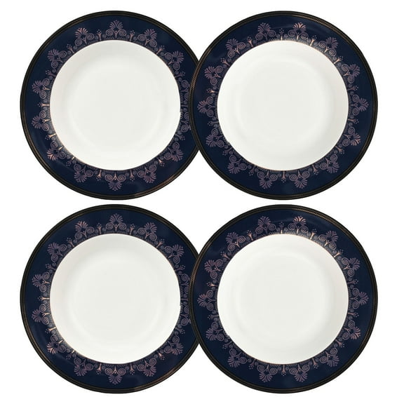 Noble Cobalt Bone China Deep Plate Set of 4