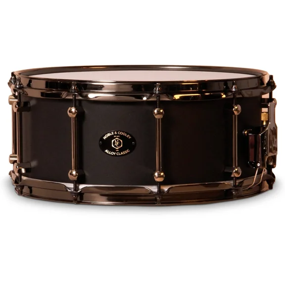 Noble & Cooley Alloy Classic Snare Drum With Black Powder Hardware 14 x 6 in. Black