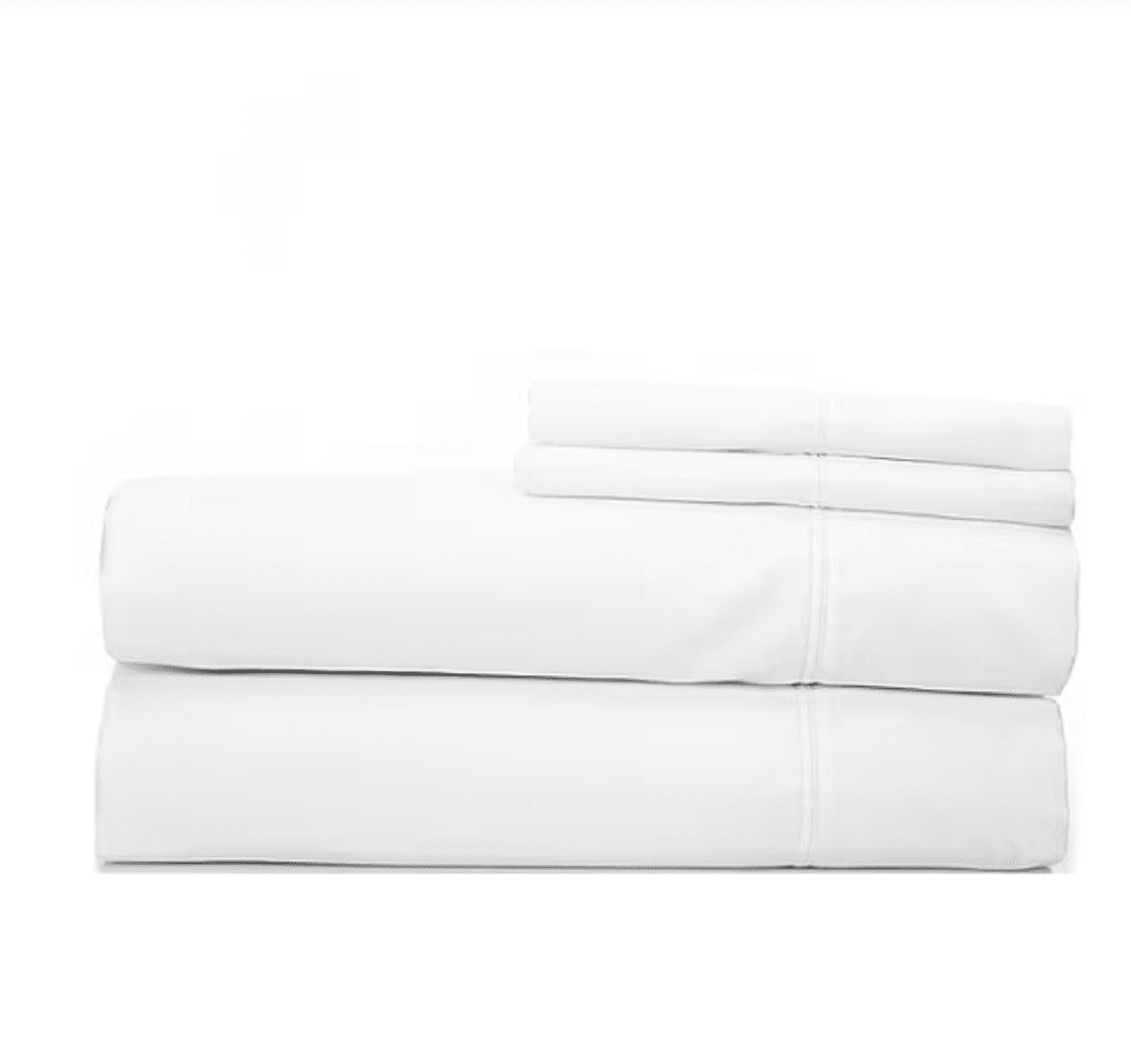 Noble Excellence 500ThreadCount Cotton Sheet Set, Bright White, Q