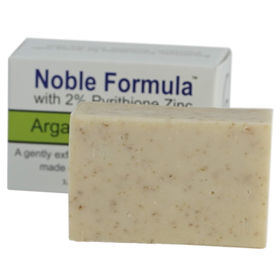 Noble Formula 2% Pyrithione Zinc (ZnP) Argan Oil Bar Soap, 3.25 oz 3.25 Ounce (1 Count)