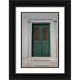 thumbnail image 1 of Noble Gardner, Nancy 17x24 Black Ornate Wood Framed with Double Matting Museum Art Print Titled - Greece, Chora Doorway to Neo- Classical house, 1 of 4