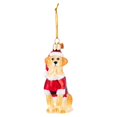 thumbnail image 1 of Noble Gems‚Ñ¢ Glass Yellow Labrador Retriever With Santa Suit Ornament, 1 of 5