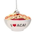thumbnail image 1 of Noble Gems I LOVE ACAI BOWL Glass Ornament Super Fruit Food Nb1511, 1 of 2