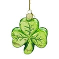 thumbnail image 1 of Noble Gems Kurt Adler 3-1/4-Inch Glass Shamrock Ornament, 1 of 5