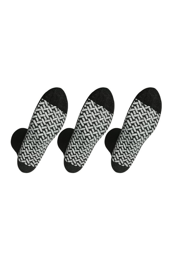 Noble Health Care Diabetic anti Skid Hospital Slipper Socks Women's 13-15, Black (3 Pack)