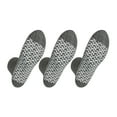 thumbnail image 1 of Noble Health Care Diabetic anti Skid Hospital Slipper Socks Women's 9-11, Grey (3 Pack), 1 of 7
