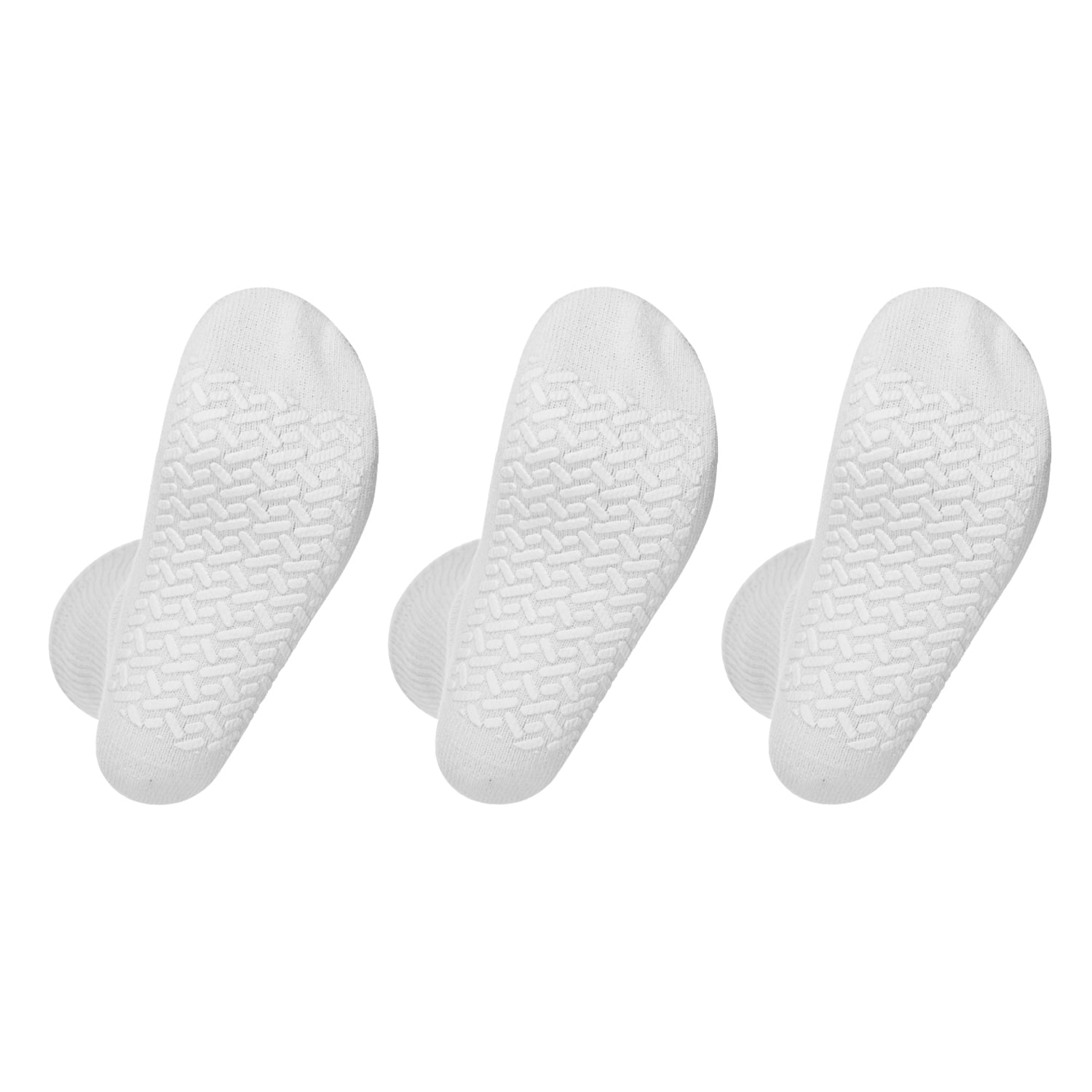 Noble Health Care Diabetic anti Skid Hospital Slipper Socks Women's 9-11, White (3 Pack)