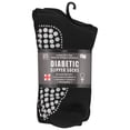 thumbnail image 1 of Nobles Health Care Diabetic Anti-Skid Slipper Socks, Unisex, Large, 3-Pack, 1 of 5