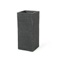 thumbnail image 1 of Noble House 11" x 11" x 24" Square Gray Concrete Plant Planter, 1 of 6