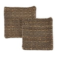 thumbnail image 1 of Noble House 18.00" x 18.00" Black, Brown, Multi-color Diamond Cotton Decorative Pillow Cover, ( Set of 2), 1 of 6