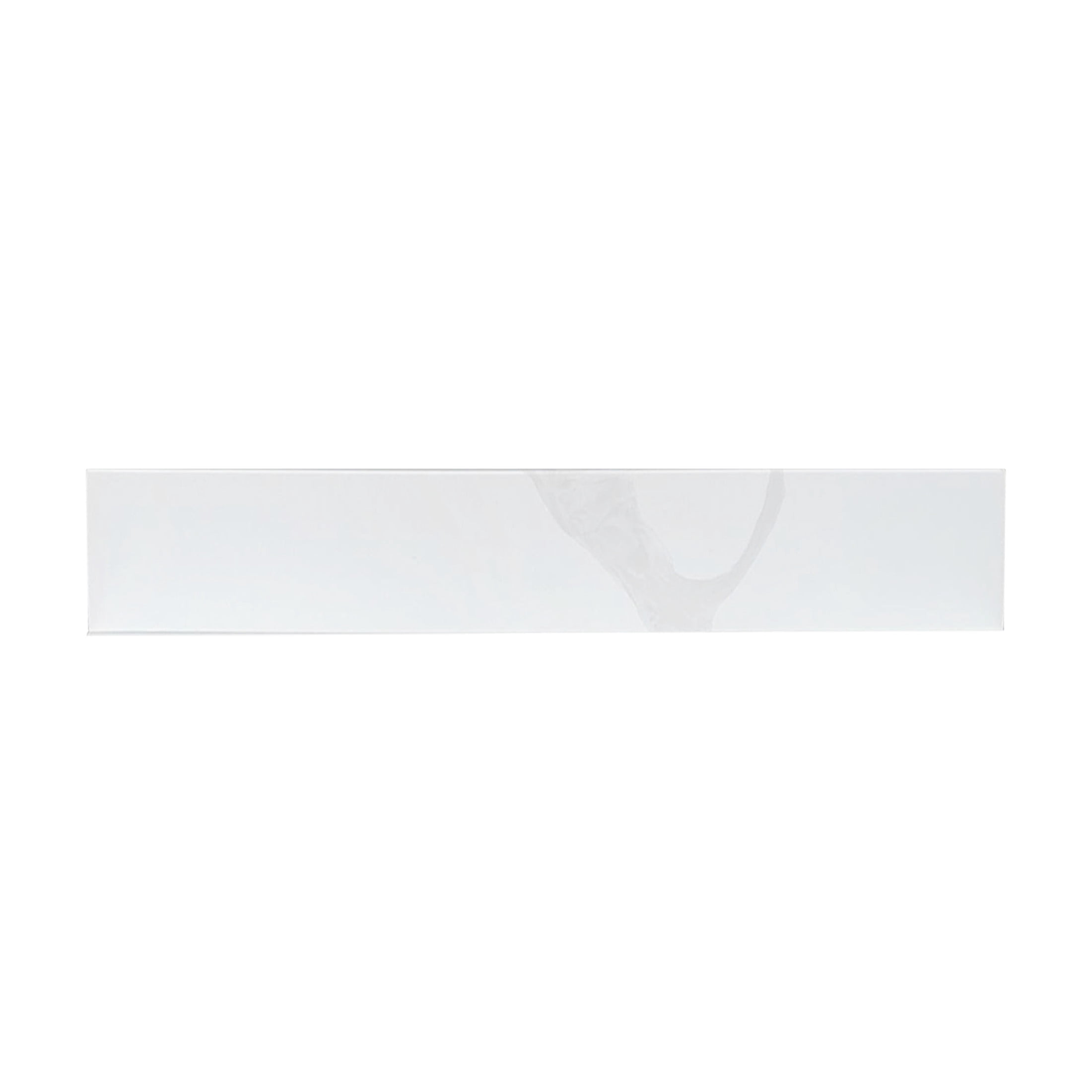Noble House 21.3-Inch Quartz Side Splash for Bathroom Vanity Top, 4-Inch Height, White