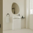 thumbnail image 1 of Noble House 23" Freestanding Bathroom Vanity with Sink, Soft Close Doors, Modern Storage Cabinet for Small Bathroom or Powder Room, Glossy White, 1 of 14