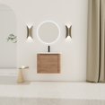 thumbnail image 1 of Noble House 24" Floating Bathroom Vanity with Ceramic Sink, Plywood Soft-Close Door, Rounded Edges, Imitative Oak, 1 of 18
