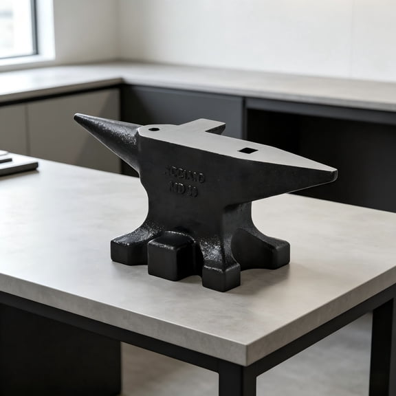 Noble House 30 lb Cast Steel Multi-Angle Anvil, 55 HRC Blacksmith Forging Tool with Horn and Holes
