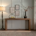 thumbnail image 1 of Noble House 63.78" Rustic Farmhouse Console Table, Distressed Wood Entryway and Sofa Table with Rope Trim, Natural, 1 of 7
