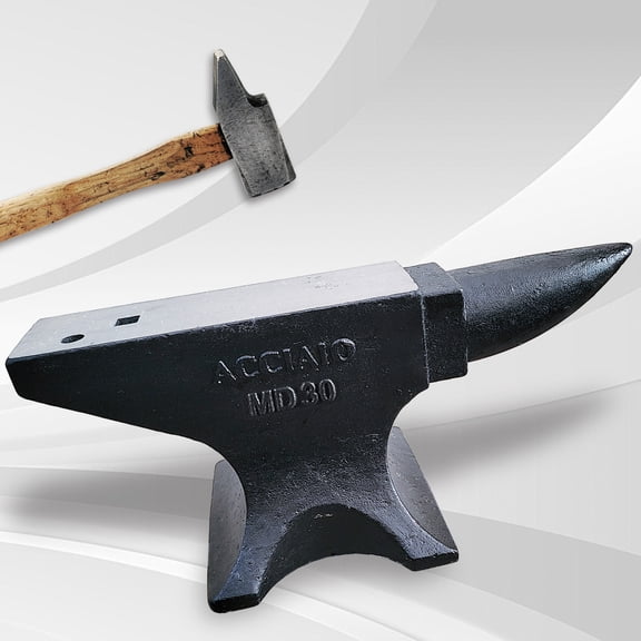 Noble House 66 lb Cast Steel Single Horn Anvil, 55 HRC Blacksmith Forging Tool with Hardy Hole