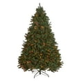 thumbnail image 1 of Noble House 9 Foot Artificial Norway Spruce Christmas Tree, Green/Multicolored Lights, 1 of 6