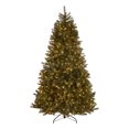 thumbnail image 1 of Noble House 9-foot Mixed Spruce Pre-Lit Clear String Light Hinged Artificial Christmas Tree, 1 of 6