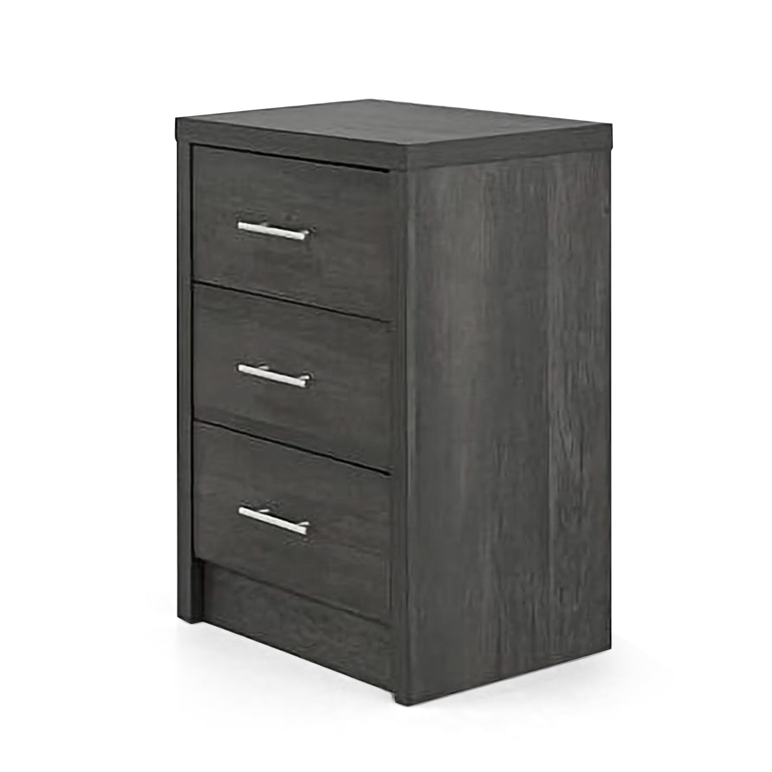 Noble House Alachua Faux Wood 3 Drawer Chest, Gray Maple