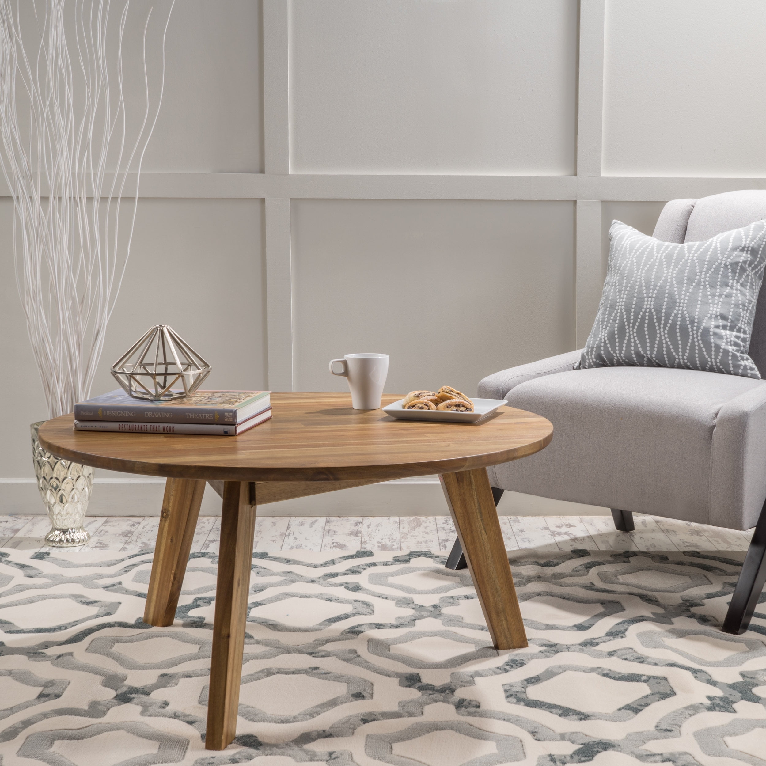 Christopher Knight Home Albin Modern Round Coffee Table with