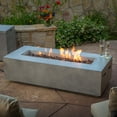 Top fires grove 60 rectangular concrete fire pit table 3 colors