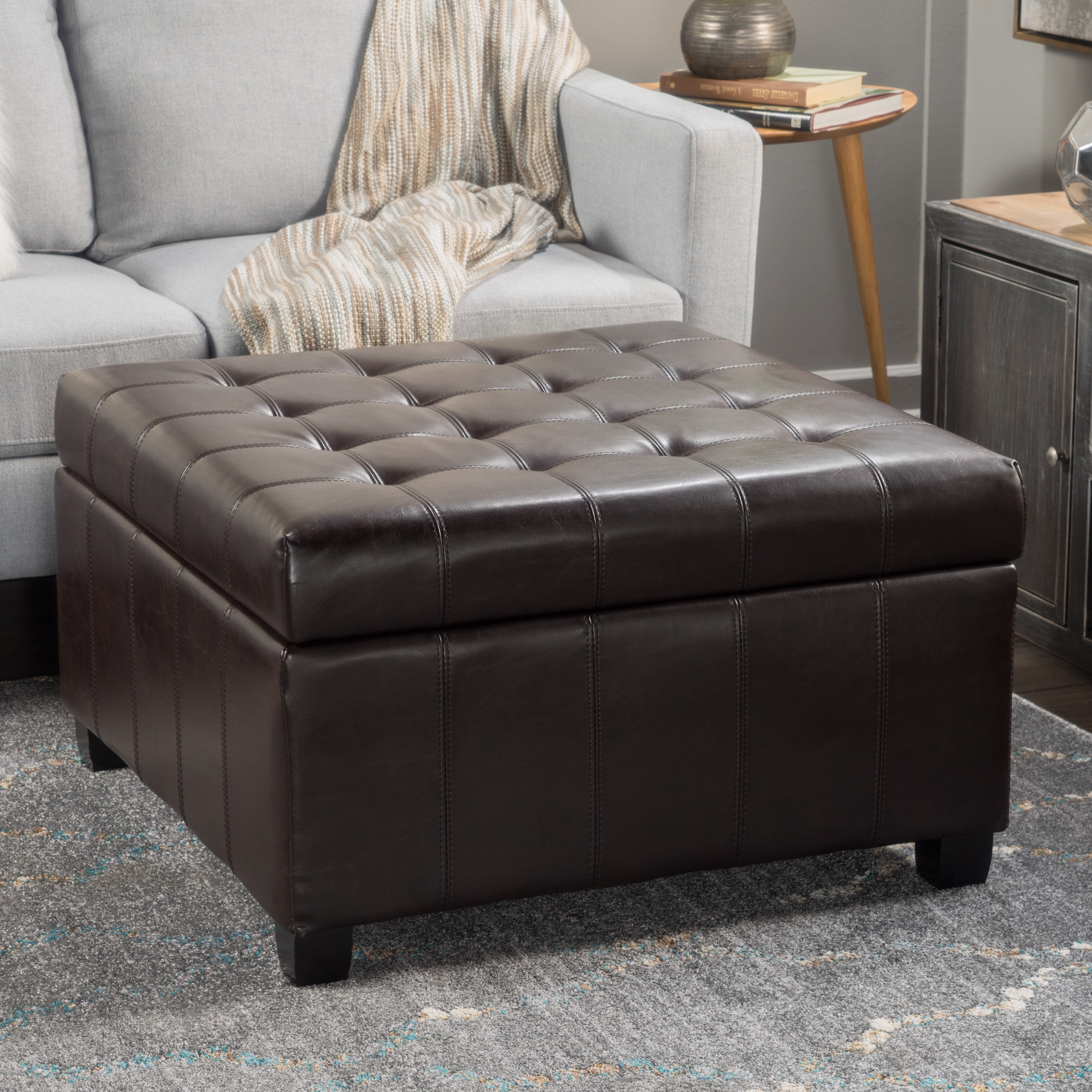 American leather storage ottoman outlet