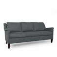 thumbnail image 1 of Noble House Alysse Fabric Sofa, Charcoal, Espresso, 1 of 8
