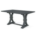 thumbnail image 1 of Noble House Andrea Wood Expandable Dining Table, Gray, 1 of 8
