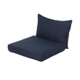 thumbnail image 1 of Noble House Attola Outdoor Fabric Club Chair Cushions with Piping in Navy Blue, 1 of 7