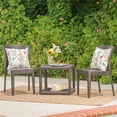 thumbnail image 1 of Noble House Avery Outdoor 3 Pc Multibrown Chair Chat Set, 1 of 35