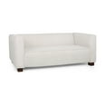 thumbnail image 1 of Noble House Bartram Indoor Fabric Upholstered Loveseat, Beige, 1 of 8