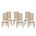 thumbnail image 1 of Noble House Beckstrom Indoor French Fabric Dining Chair, Set of 6, Beige, 1 of 3