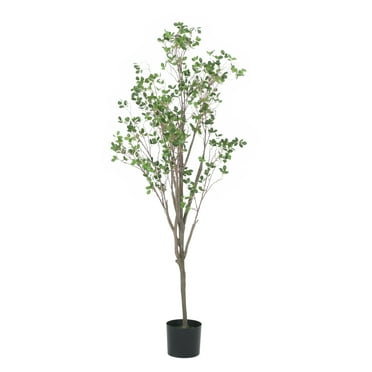 Noble House Bergweg 6' x 3' Artificial Leaf Tree, Green