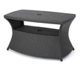thumbnail image 1 of Noble House Berkeley Outdoor Wicker Side Table in Gray, 1 of 9
