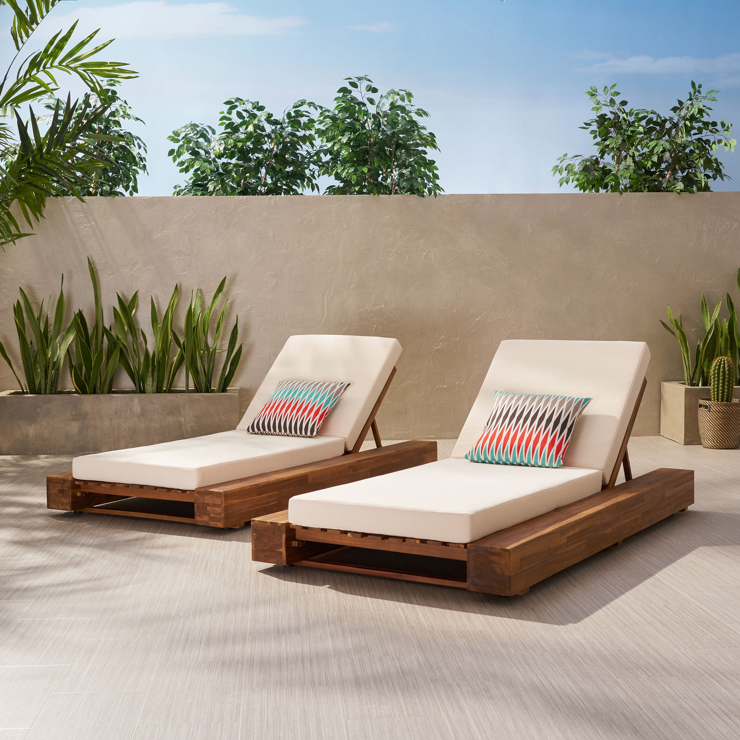 Noble house outdoor adjustable chaise lounge hotsell