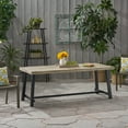 thumbnail image 1 of Kamden Outdoor Eight Seater Iron Dining Table, Light Gray and Black, 1 of 11