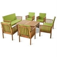 thumbnail image 1 of Noble House Carolina 8 Piece Outdoor Acacia Wood Sofa Set in Brown Patina, 1 of 21