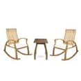 thumbnail image 1 of Noble House Cayo Outdoor Acacia Wood Rocking Chair Conversation Set in Natural, 1 of 25