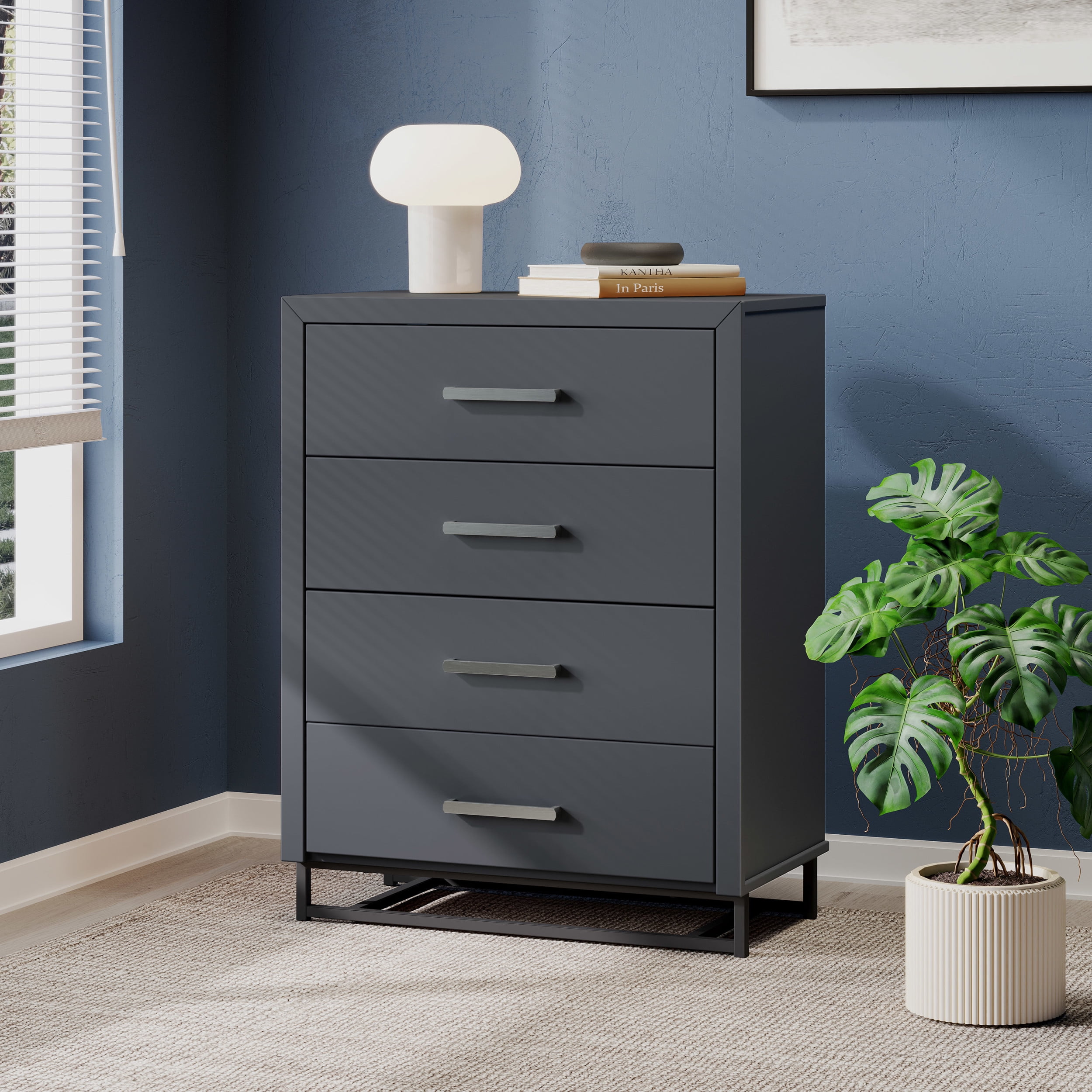 Black grey dresser discount