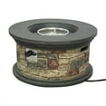 thumbnail image 1 of Noble House Chesney 32" Round Light Weight Concrete Fire Pit in Brown, 1 of 18