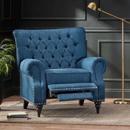 Harper & Bright Designs Noble House Classic Push Back Recliner with Tufted Back, Modern Accent Chair with Footrest for Living Rome,