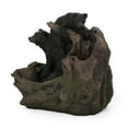 thumbnail image 1 of Noble House Coweta Outdoor Bears on a Log Fountain, Light Brown and Black, 1 of 8