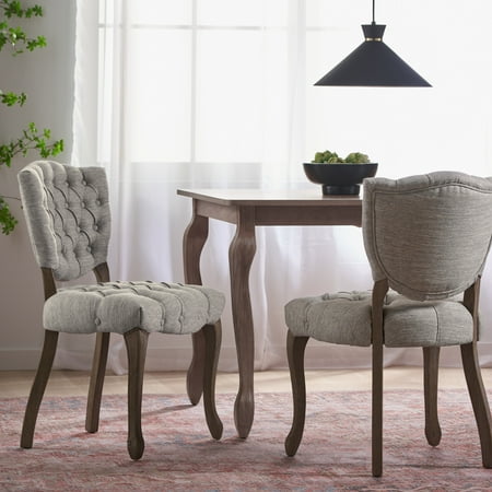 Noble House - Monroe Dining Chair (Set of 2) - Light Gray