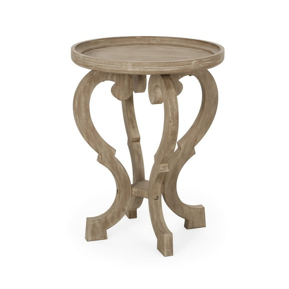 Noble House Dayan Faux Wood Accent Table, Natural