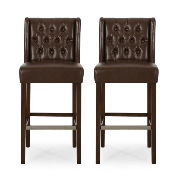 Noble House Daylanie Barstools, Dark Brown, Espresso