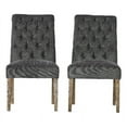 thumbnail image 1 of Noble House Dinah Dark Grey Dining Chairs (Set of 2), 1 of 9